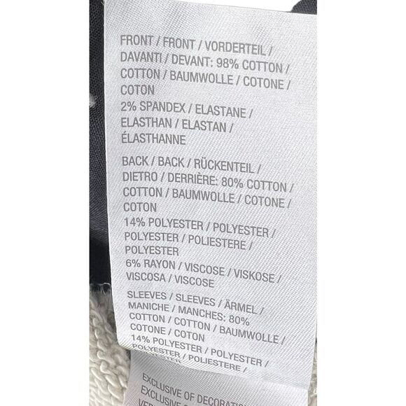 Peace, Love, World Dark Denim & Grey Jacket Size Small - Picture 6 of 6